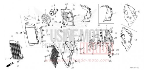 RADIATEUR CRF1100AN de 2022